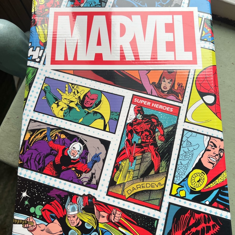 Marvel Green Hoodie with Yellow and Blue Print